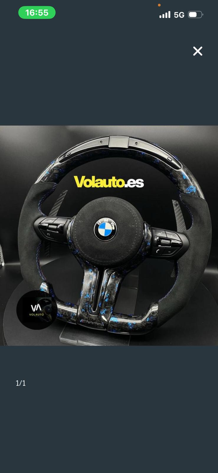 Volante BMW carbono LED