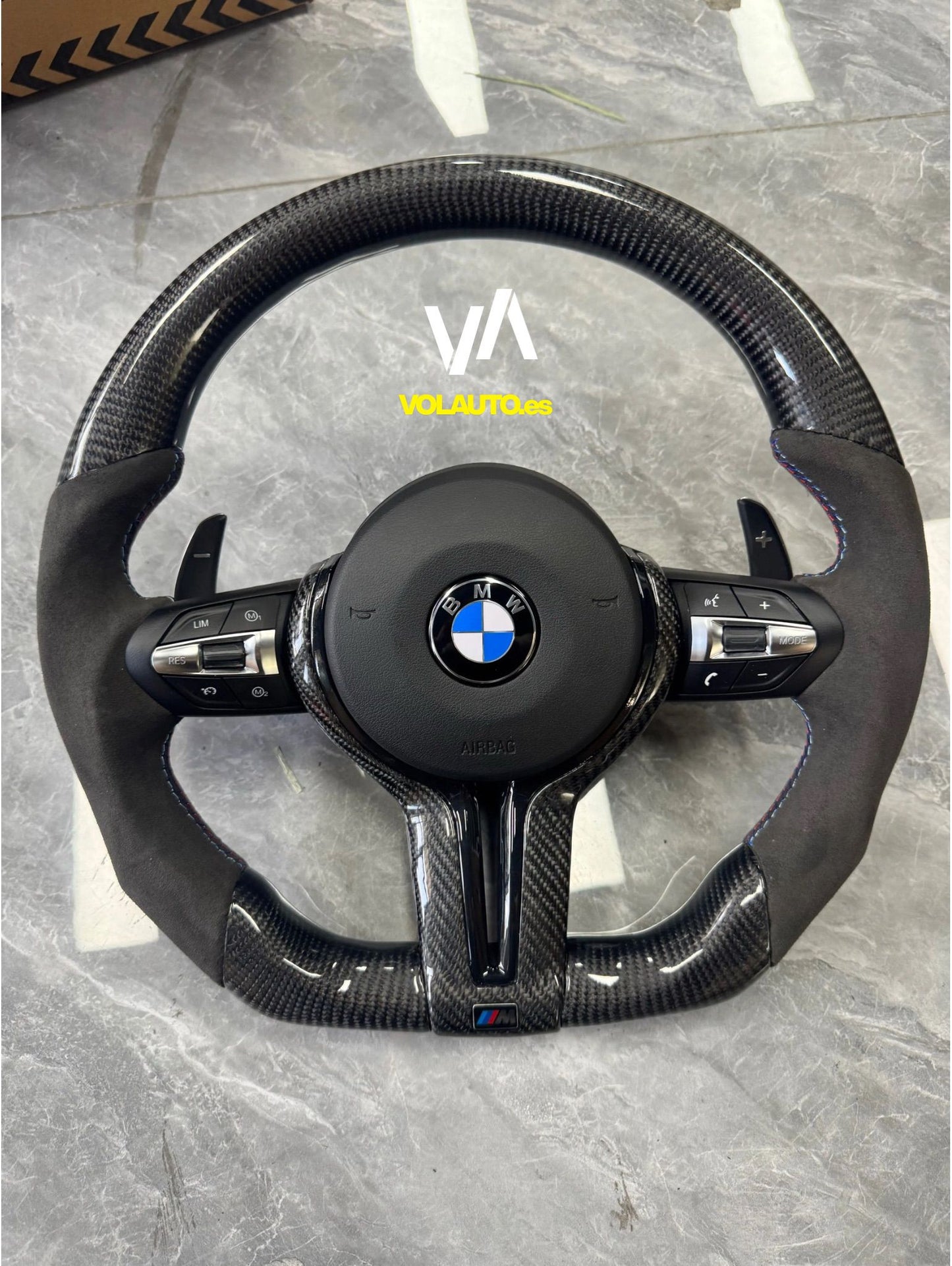Volante BMW carbono Alcántara